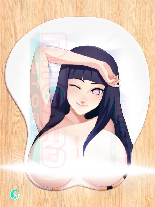Hinata Hyuga v1 3D Mouse pad with Gel Wrist rest